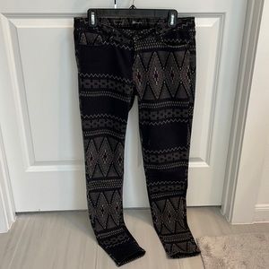 Levi tribal print black jean